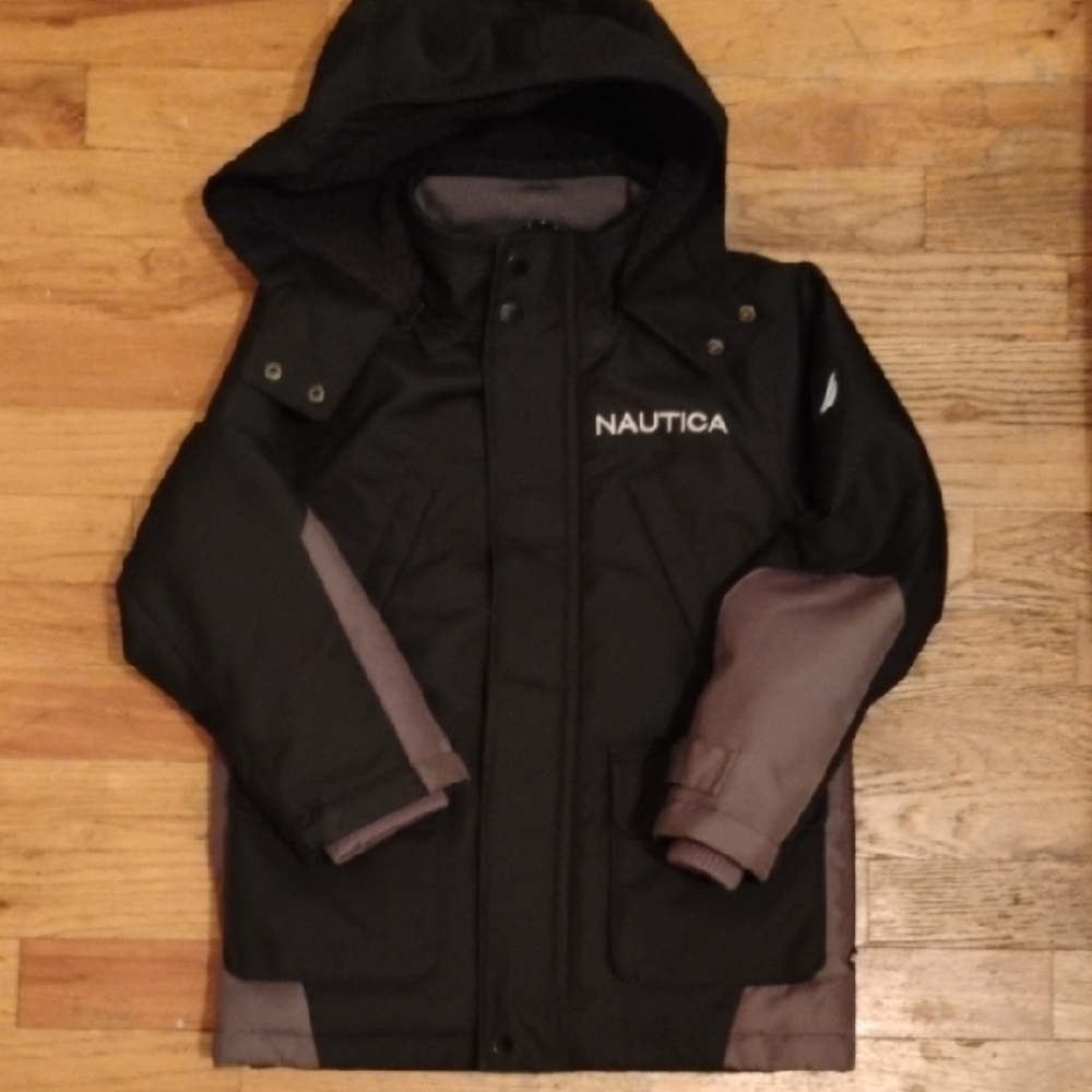 Nautica Kids Black and Gray Jacket